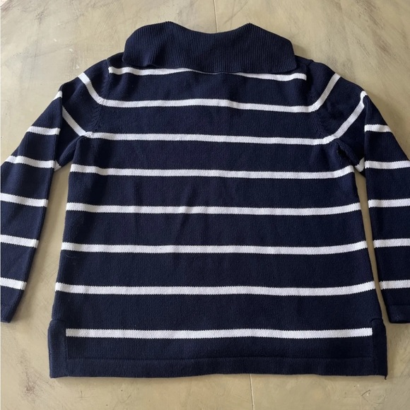 Lauren Ralph Lauren Mens Crest Striped Nautical Sweater Size L Blue Boat Sailor - Picture 6 of 8
